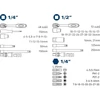 Kép 2/3 - Dugókulcs klt. 1/4", 1/2", 60db, C.V. (4700011)