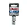 Kép 2/2 - FORTUM dugófej, 1/2", 12mm, 61CrV5, mattkróm,  38mm hosszú FORTUM