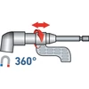 Kép 4/5 - Extol hosszabbító szár BIT-ekhez, L-alakú (105°) 1/4"×140 mm; mágneses (sarokcsavarozó adapter)