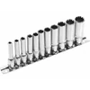 Kép 1/2 - Extol Prémium hosszított Multi Lock dugófej klt. ; 1/4", 11 db 