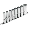 Kép 1/2 - Extol Prémium hosszított Multi Lock dugófej klt. ; 1/2", 8 db 