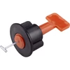 Kép 1/4 - Extol Prémium lapszintező (csempeszintező, burkolatszintező) klt. 50 db csavaros talp + 1 db kulcs, többször használható