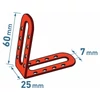 Kép 2/5 - Sarok profil szintezőhöz, 25 db