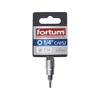 Kép 2/2 - Fortum bitdugófej, torx, 1/4", 61CrV5/S2, mattkróm; T10