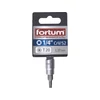 Kép 2/2 - Fortum bitdugófej, torx, 1/4", 61CrV5/S2, mattkróm; T20