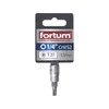 Kép 2/2 - FORTUM bitdugófej, torx, 1/4", 61CrV5/S2, mattkróm; TX27 FORTUM