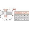Kép 2/4 - Fortum szegecscsavar klt. 50 db, M5, horganyzott acél  FORTUM
