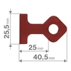 Kép 4/6 - Fortum derékszög szorító, (L-alakú szorító) 2 db, 140×140 mm, ALU