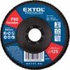 Kép 1/2 - Extol Prémium lamellás csiszoló acél, Alu, műa. és fa munkadarabok csiszolására, 125×22mm; P80, kúpos, max.:12.300 ford./perc, EN13743