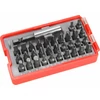 Kép 1/2 - Extol Prémium behajtó klt. 33 db Cr.V., lapos:3-6mm, PH1-3, PZ1-3, HEX 1,5-6mm, TTa 10-40,  övre akasztható műanyag tartóban