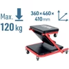 Kép 4/6 - EXTOL Premium 2 az 1‑ben gurulós szerelőszék és autó‑aláfekvő ágy – 150 kg teherbírással