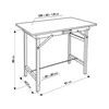 Kép 2/7 - Extol összecsukható munkapad 100x60 cm –  mobil szerelőasztal 100 kg teherbírással