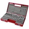 Kép 1/2 - FORTUM bitdugófej és dugókulcs klt. TORX, 32db; 61CrV5 FORTUM (4700020)