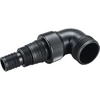 Kép 1/3 - Csőcsonk adapter 1" - 1 1/4" - 1 1/2" lépcsőkkel, visszafolyás gátlóval  búvárszivattyúkhoz