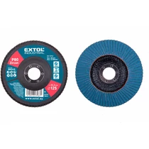 Extol Industrial lamellás csiszoló 125 mm, P80 INOX, ALU munkadarabokhoz