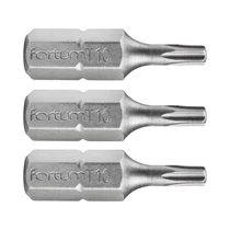 Fortum behajtóhegy TORX, 3 db, S2 acél; T 10×25mm, bliszteren