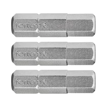 Fortum behajtóhegy HEX, 3 db, S2 acél; H 5×25mm, bliszteren