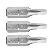Fortum behajtóhegy négyszög, 3 db, S2 acél; SQ 1×25mm, bliszteren