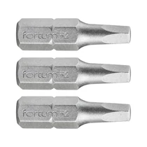 Fortum behajtóhegy négyszög, 3 db, S2 acél; SQ 2×25mm, bliszteren
