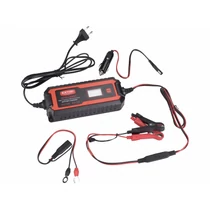Extol Prémium akkutöltő, autós, mikroprocesszoros, intelligens, 2/4 Amp, DC 12V/6V