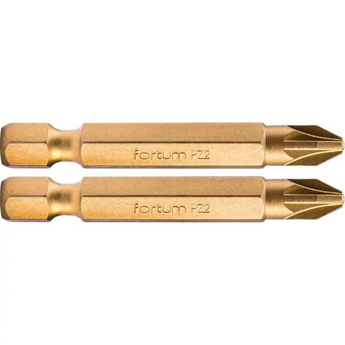 Fortum behajtóhegy PZ, 2 db, S2 acél, Titanium bevonat; PZ 1×50mm (4741381)