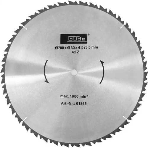 1865 Güde Fűrészlap HM 700/30 1846,1840-hez, 700x30xT42