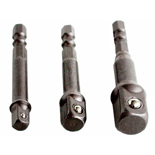 Extol dugókulcs adapter készlet 3db-os; 1/4
