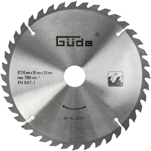 55075 Güde fűrészlap 210x30 mm keményfémlapkás (HM)