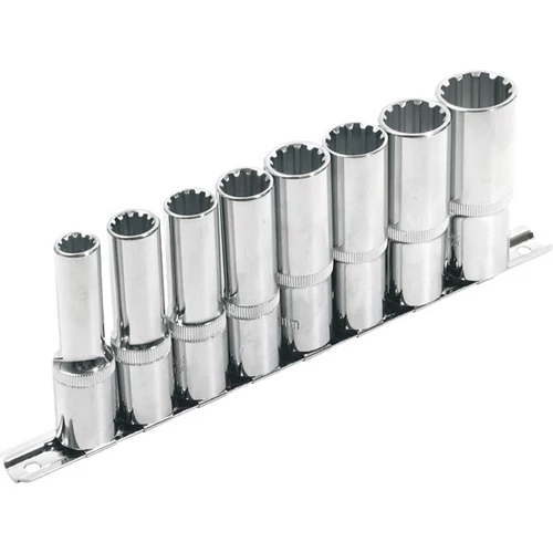 Extol Prémium hosszított Multi Lock dugófej klt. ; 1/2", 8 db 