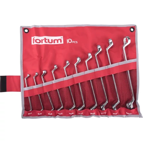 Fortum csillagkulcs klt. 10 db, 6-27 mm, 61CrV5 mattkróm