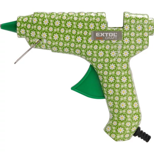 Extol melegragasztó pisztoly, virágmintás, 40 W; stift átmérő:11mm, bliszteren