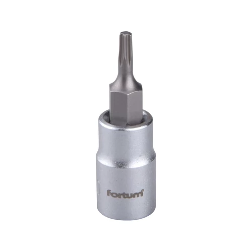 Fortum bitdugófej, torx, 1/4", 61CrV5/S2, mattkróm; T10