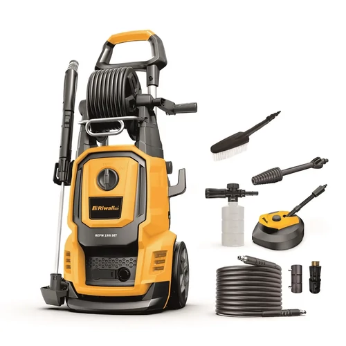 Riwall PRO REPW 195i SET - elektromos magasnyomású mosó 195 bar, tartozékokkal