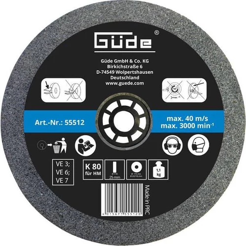 55512 Güde csiszolókorong 175X25X32mm K80