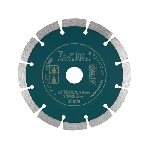 Extol Industrial gyémántvágó, ipari korong, szegmenses; 125mm, száraz vágásra