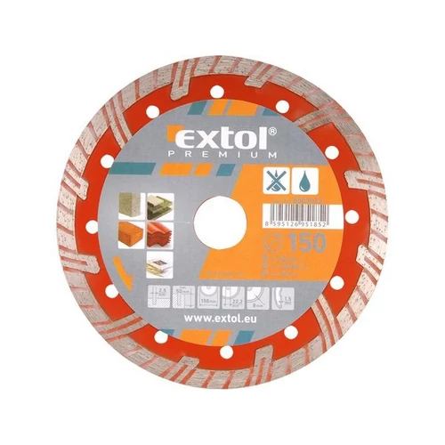 Extol Prémium gyémántvágó TURBO Plus; 150 mm, vasbeton, tégla vágáshoz