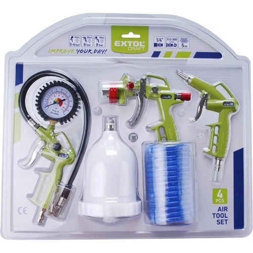 Extol Craft kompresszor tartozék szett, 4 db