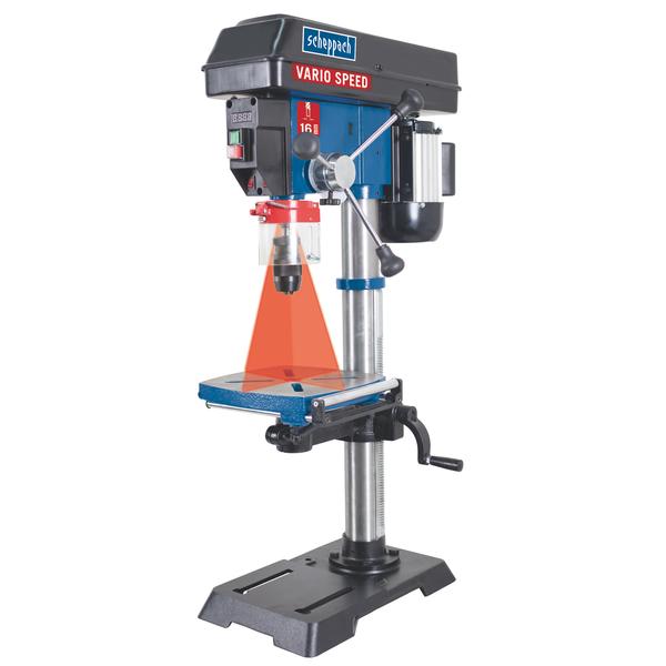 Scheppach DP 18 VARIO - állványos fúrógép lézeres pontontosítással  (5906807901)