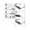 Extol flexibilis szár, M18×1,5 mm; tokmány: 3,2 mm, hossz.: 107cm, max. 35000f/perc, a 404111 és 404116 mini köszörűgéphez