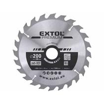 Extol Prémium körfűrészlap, keményfémlapkás, 200×30mm(lyuk átm), T24; 3,2mm lapkaszélesség, max. 7000 ford/perc