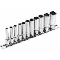 Extol Prémium hosszított Multi Lock dugófej klt. ; 1/4&quot;, 11 db 