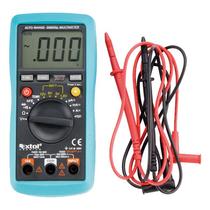 Extol Prémium digitális multiméter; Amper/Volt/Ohm mérő, hangjelző funkcióval, CE, 3 db 1,5V AAA elem