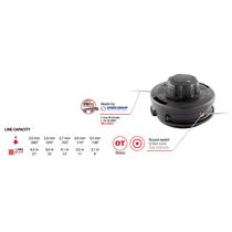 Damilfej Tap&amp;Go könnyű damilbefűzéssel 109 mm, M10x125, M8x1,25
