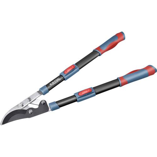 Extol Prémium ágvágó olló; mellévágó, tapadásmentes él, max.45mm vágás, teleszkópos ellipszis ALUnyél, gumírozott fogantyú, 670-940 mm