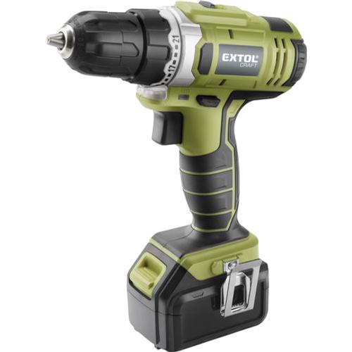 Extol_ akkus fúró csavarozó,18V, Li-ion, kofferban; 2db 1500 mAh akkuval