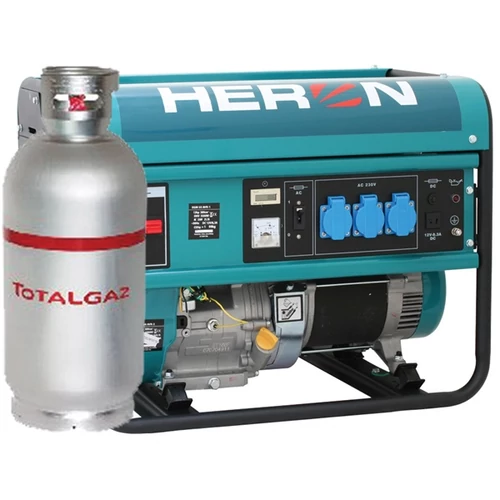Heron EGM-55/48 AVR-1G benzin-gáz motoros áramfejlesztő, max 5500/4800 VA, egyfázisú (8896113G)
