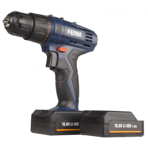 Ferm CDM1119 Li-Ion akkus fúrógép kofferben, 10,8 V, 2 akkuval