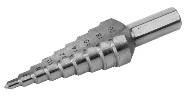Extol Prémium lépcsős fémfúró HSS, 13 lépcsős (6-30mm, 2mm lépcsők), befogás: 10mm